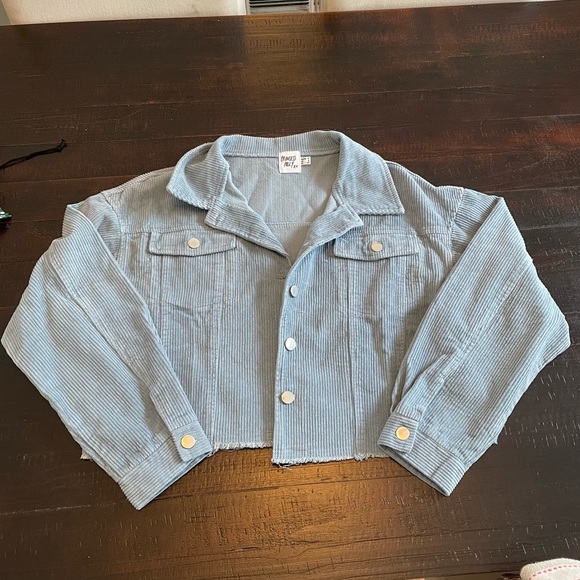 Princess Polly Blue Cropped Jacket - Picture 5 of 9